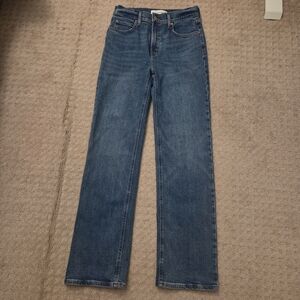 Denim Forum 90s Snatched Mid-rise Straight Jean